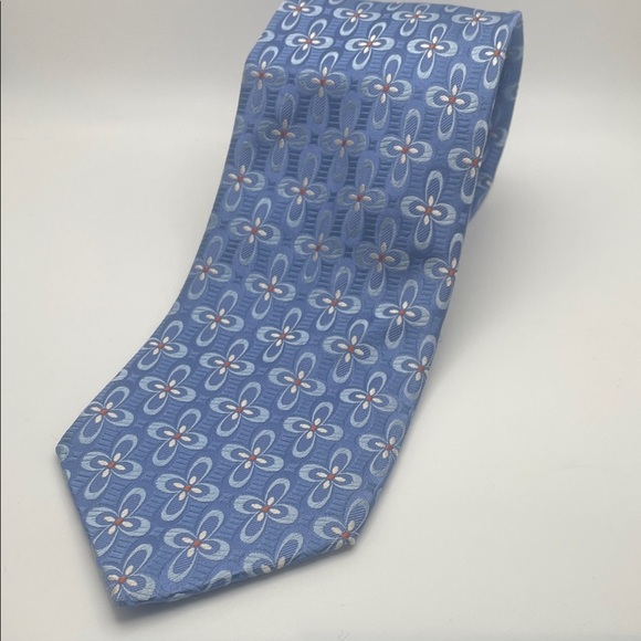Ermenegildo Zegna Other - Ermenegildo Zegna Light Blue Floral Men's Silk Tie